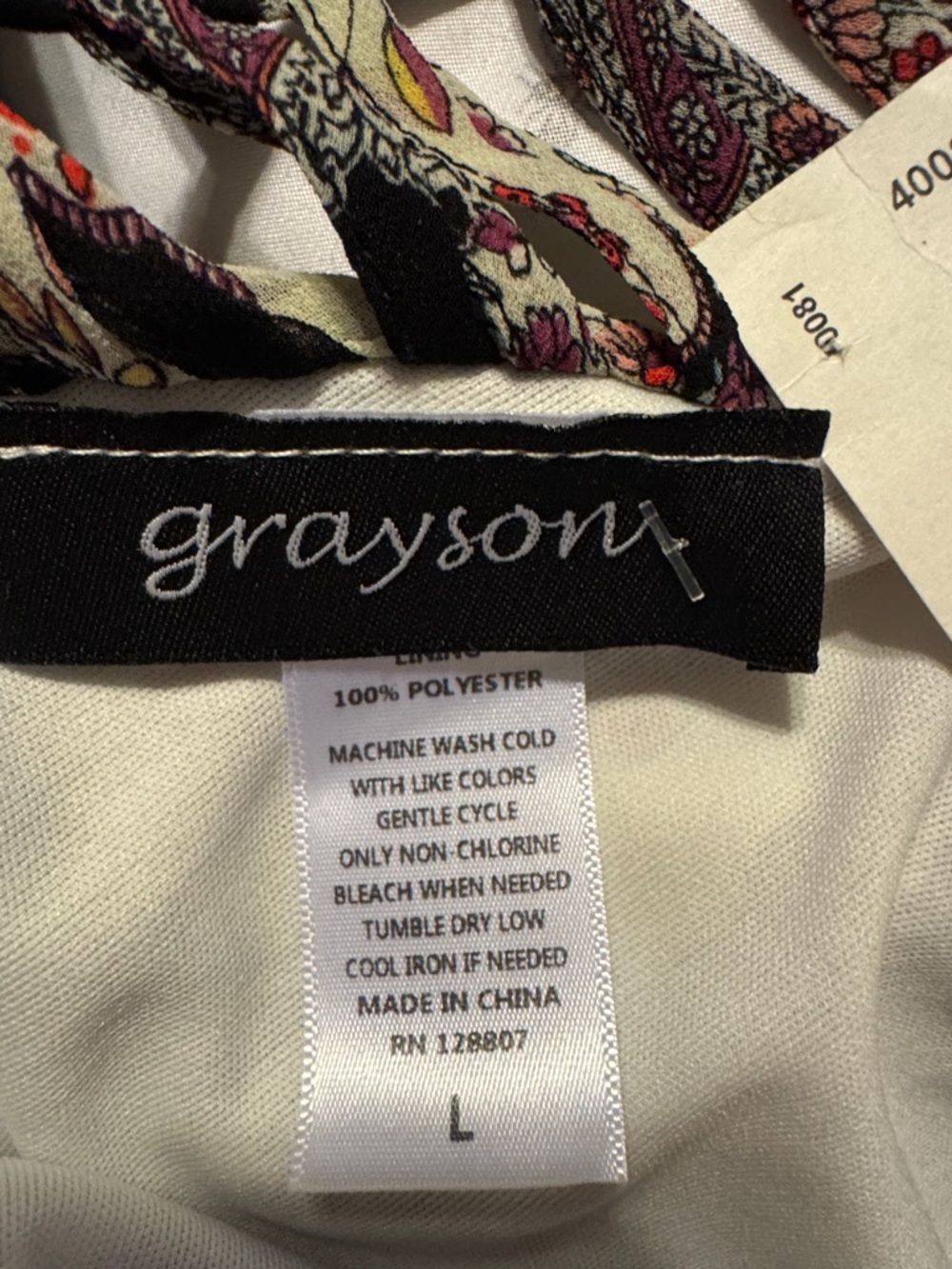 Asymmetrical Paisley Tank Dress in Cream and Brown - Picture 11 of 11